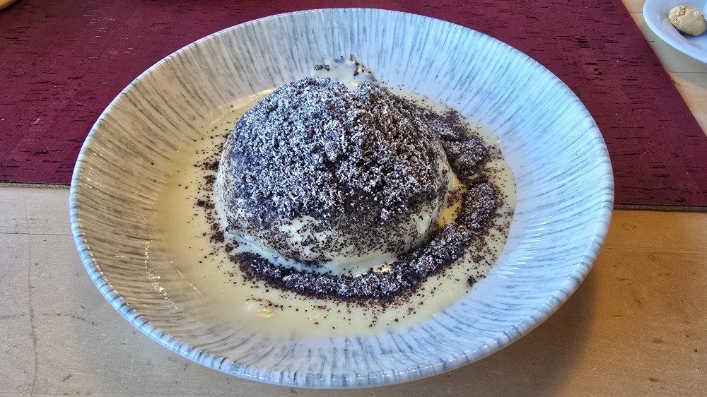 Germknödel als Oostenrijkse lunch.